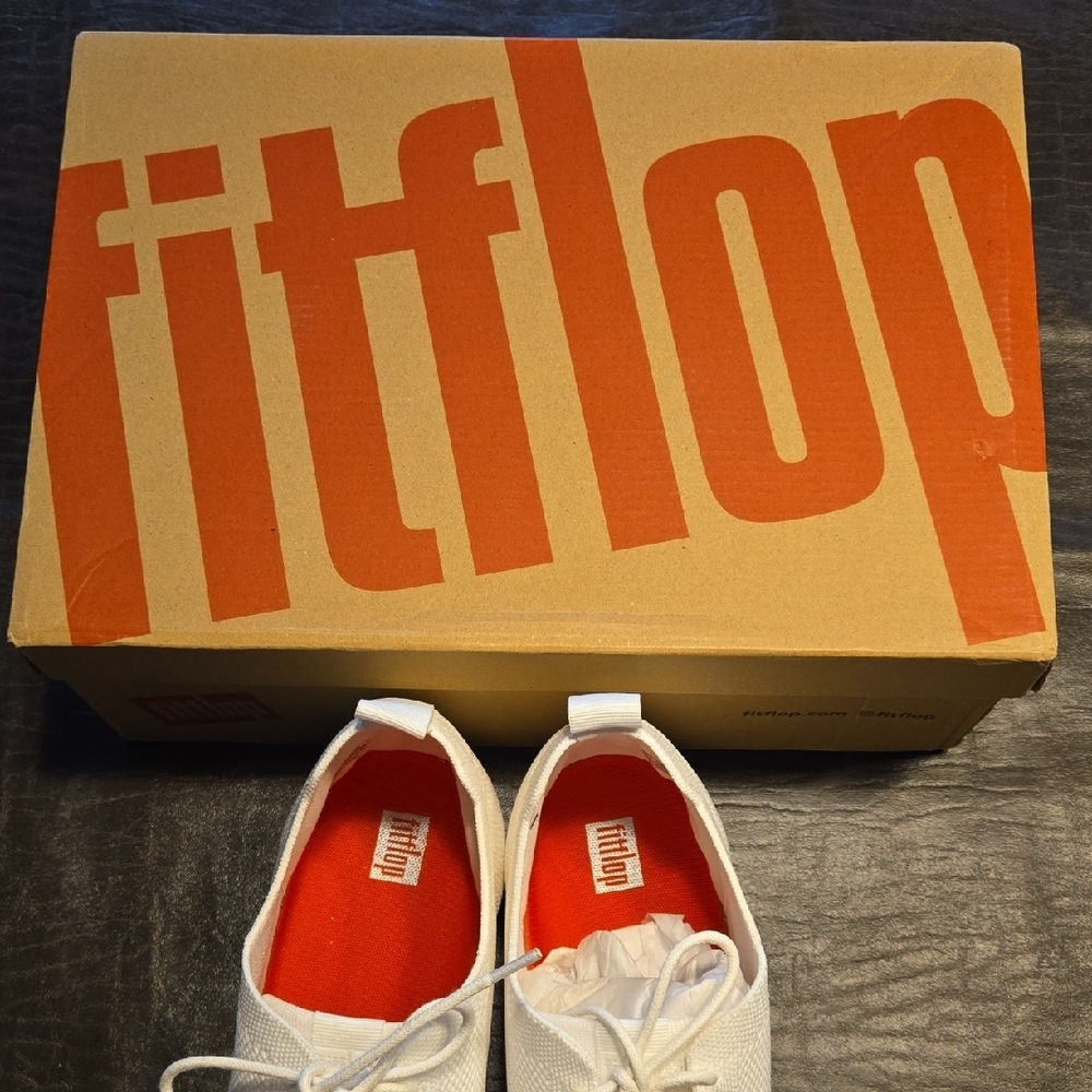 Fitflop Classic White Lace-Up Sneakers - Picture 2 of 5